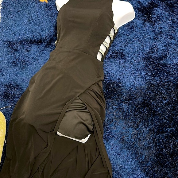 Beautiful Long Black Evening Dress Size3 Juniors NWT NEW - Picture 8 of 10